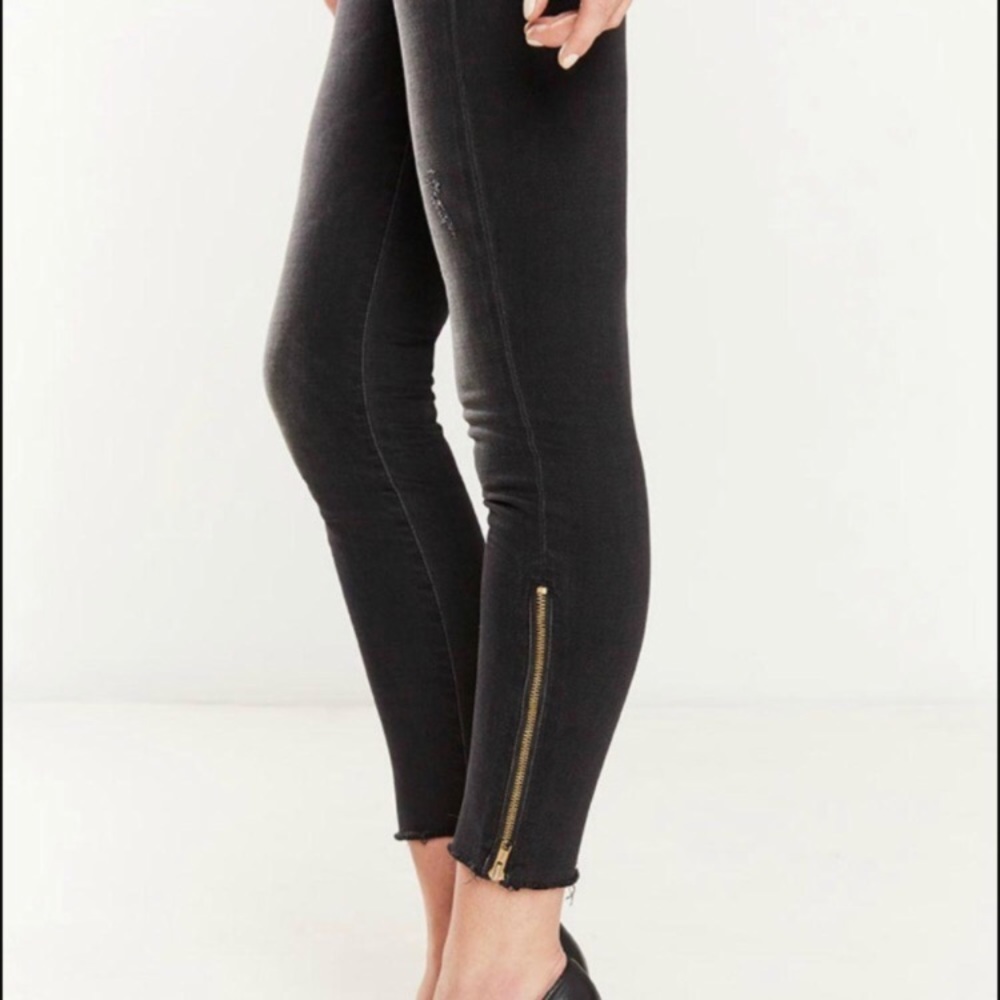 NWOT MOTHER Black Skinny Jeans Leggings
